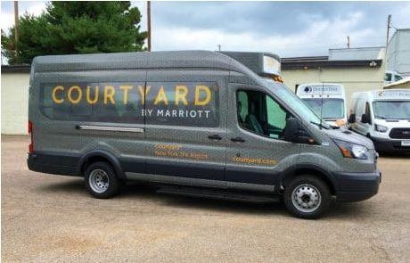 Courtyard Wrap Ford Transit Van