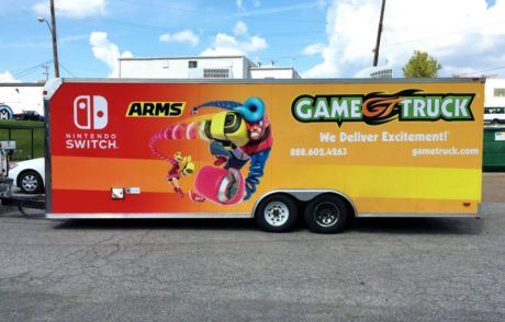 Game Truck Trailer Wrap