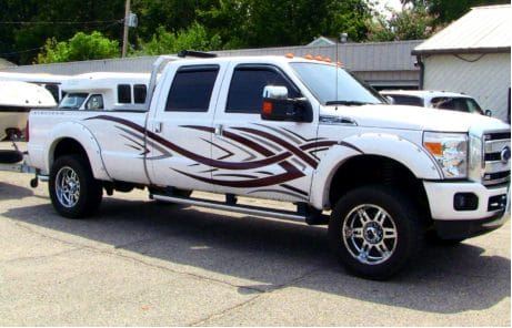 Tribal Decals On Pickup