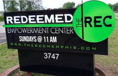 Redeemed Empowerment Center Lighted Monument Sign