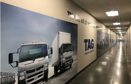 TAG Truck Center Large Wall Wrap Vinyl Mural