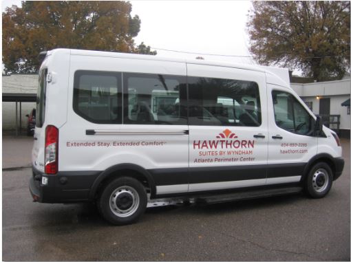 Hawthorn Suites Van Graphics