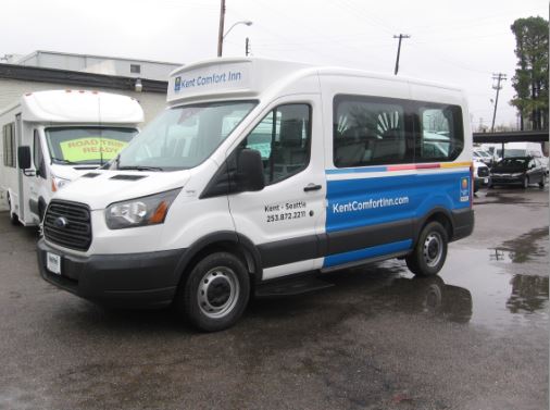 Kent Comfort Inn ShuttleStar Passenger Van With Upfit and Wrap