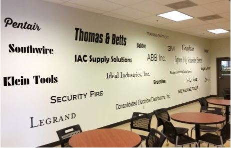 Memphis Electrical Break Room Wall Decals