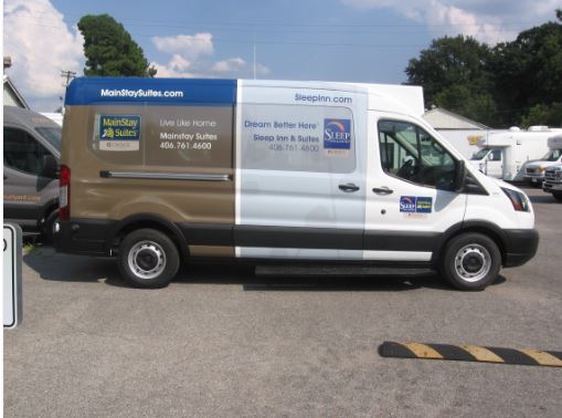 Sleep Inn and MainStay Dual Van Wrap