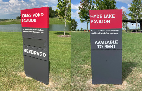 Hyde Lake Pavilion Monument Sign