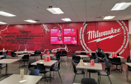 Milwaukee Tool Break Room Wall Wrap