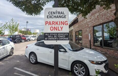 Central Exchange Parking Signs